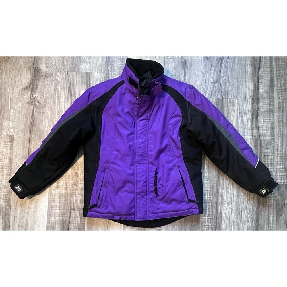 Mossi Racing Jacket Womens Medium Purple Full Zip Insulated Snowmobile Winter